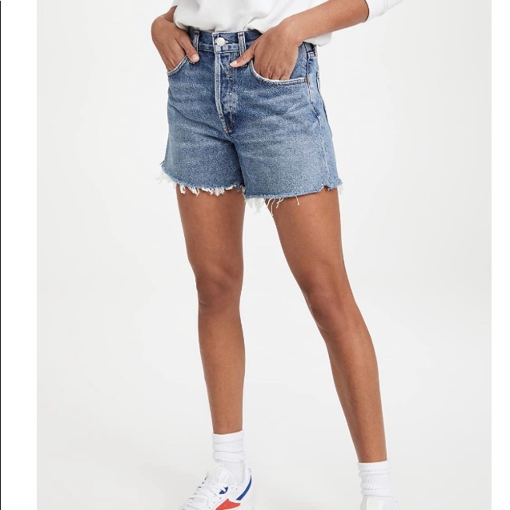 Agolde Parker long loose shorts